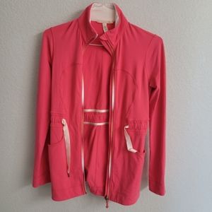 Lululemon Yohari Pink Ombré Zipper Jacket